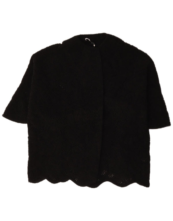 Zara ženska prevelika jakna kratkih rukava UK 14 srednje crna