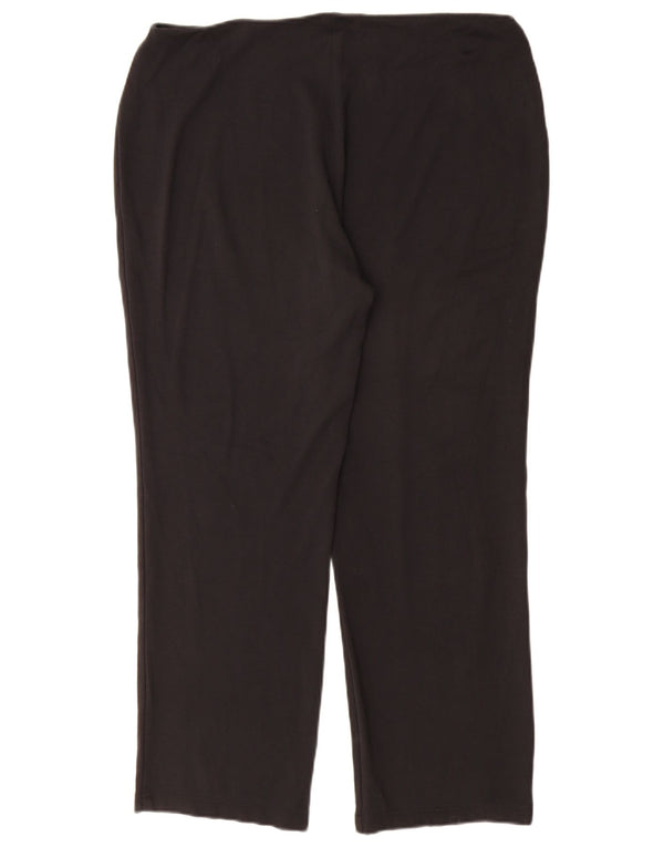 Marks & Spencer ženske ravne ležerne hlače UK 16 Large W34 L28 crne