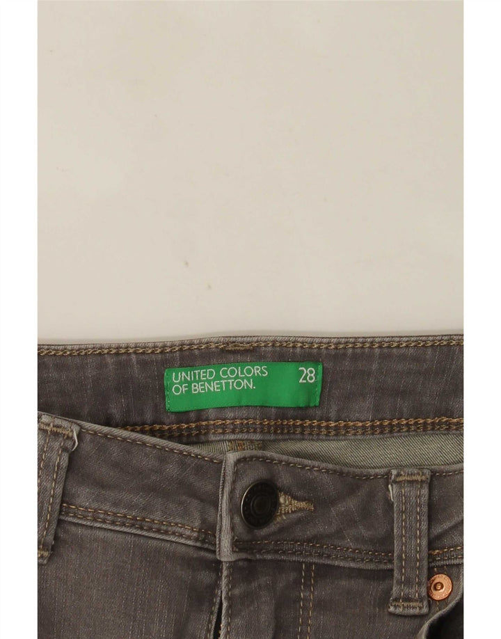 Benetton ženske uske traperice s čizmama W28 L33 sive