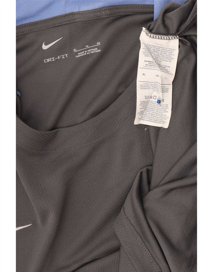 Nike muška Dri Fit majica kratkih rukava XL siva poliesterska boja