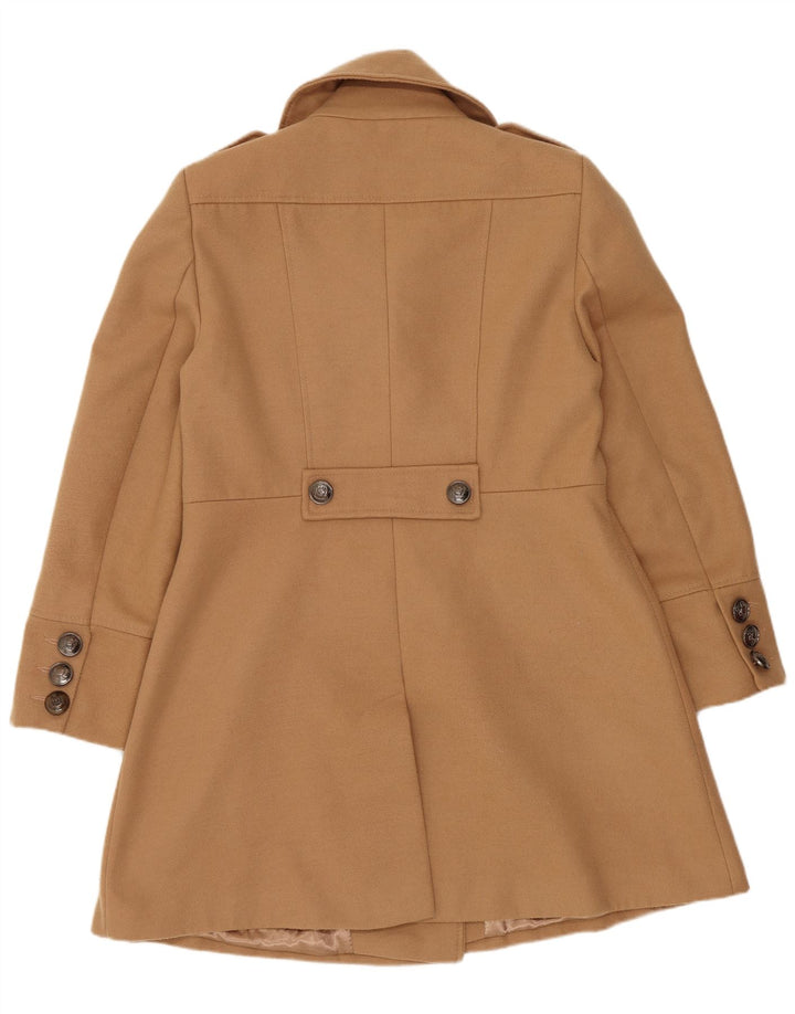 Wallis ženski kaput s dvostrukim kopčanjem UK 14 veliki bež poliester