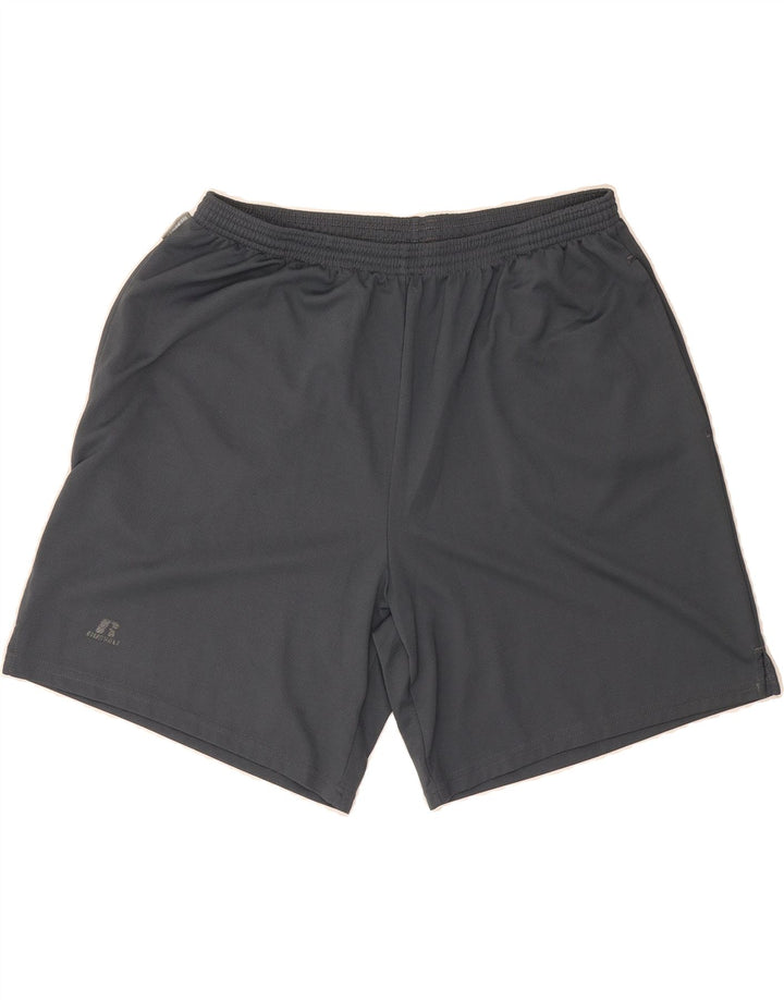 RUSSELL ATHLETIC Womens Sport Shorts XL  Grey Polyester Vintage Russell Athletic and Second-Hand Russell Athletic from Messina Hembry 