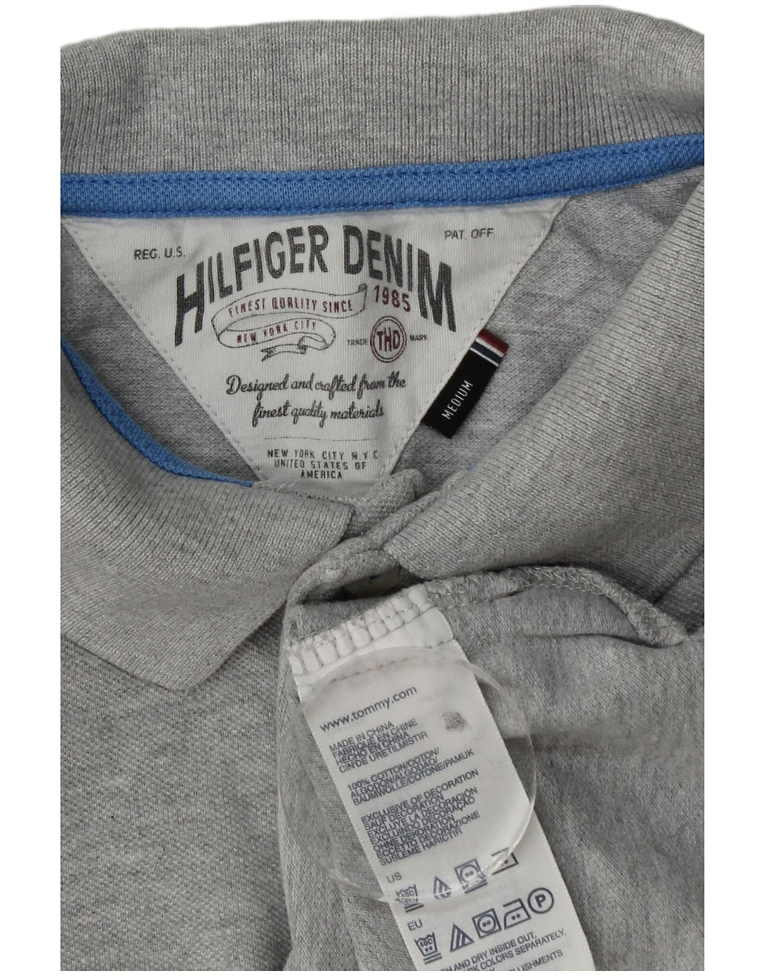 Tommy Hilfiger muška polo majica srednje sive boje s pjegama