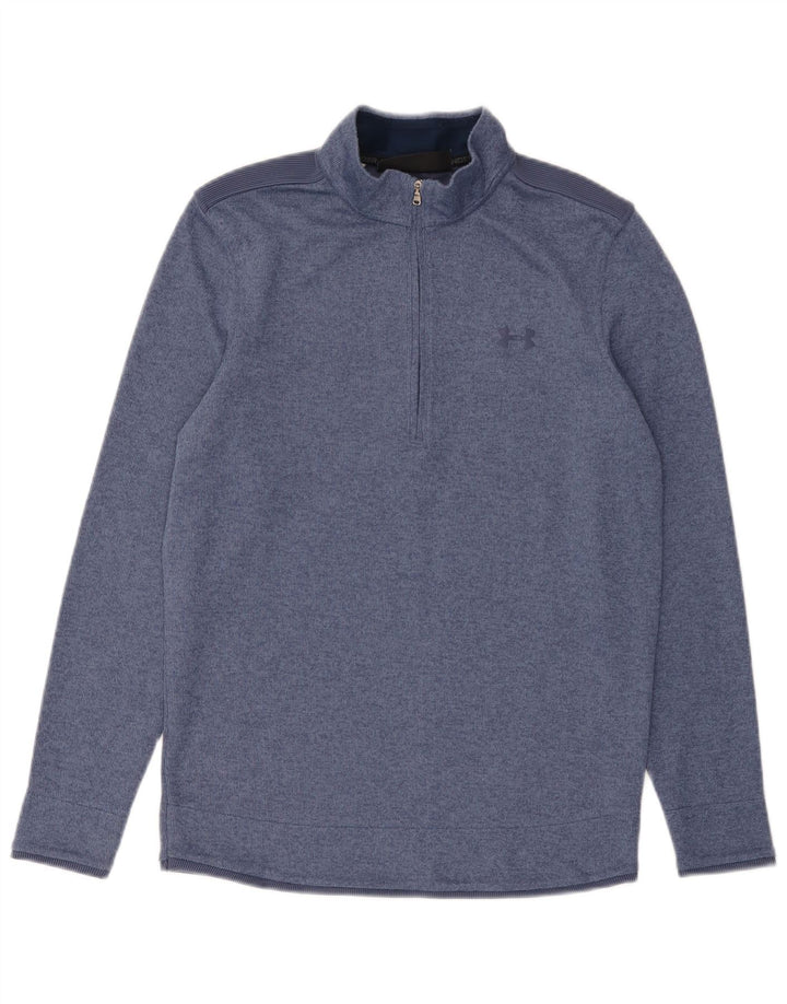Under Armour muška trenirka Cold Gear s patentnim izrezom, mala plava majica