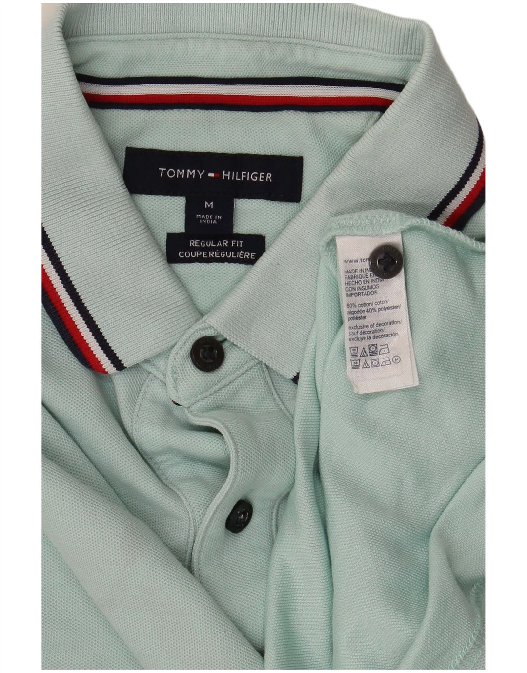 Tommy Hilfiger muška polo majica srednjeg tirkiznog kroja srednje kroja