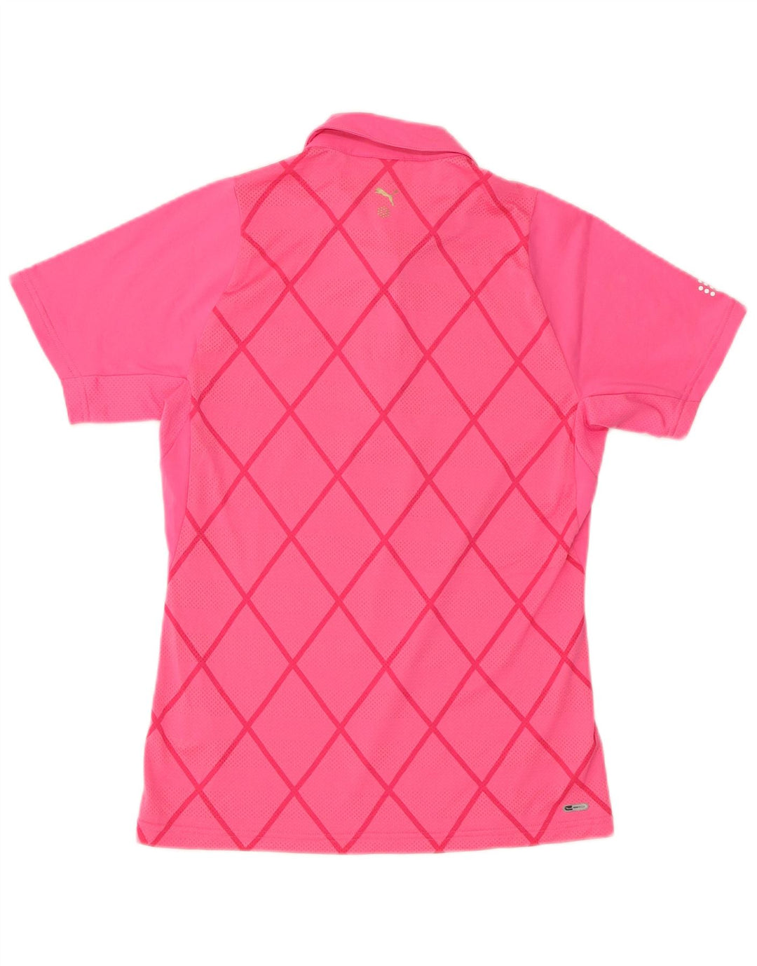 PUMA ženska polo majica UK 12 Srednje ružičasti geometrijski poliester