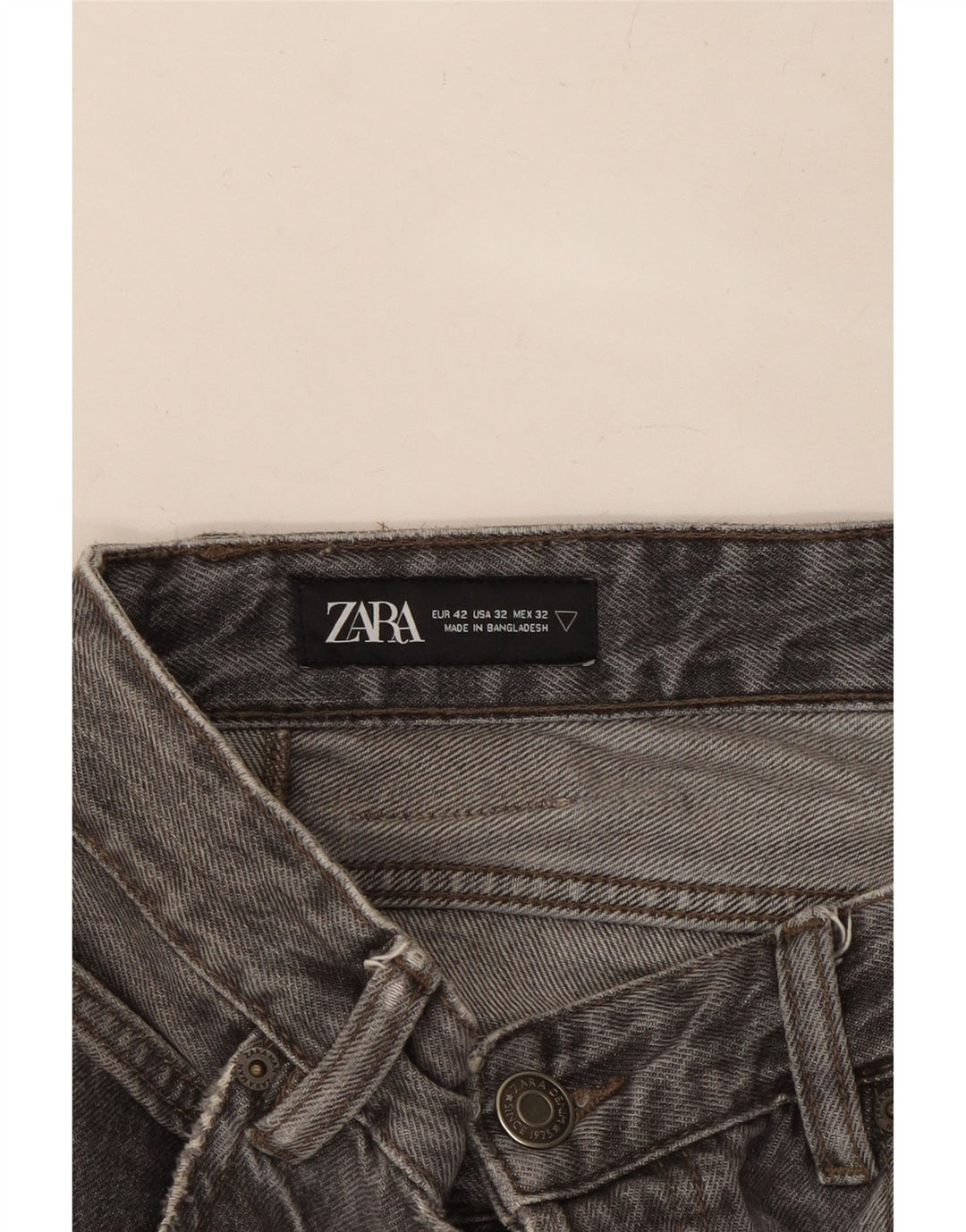 ZARA muške ravne traperice EU 42 Large W32 L29 sive
