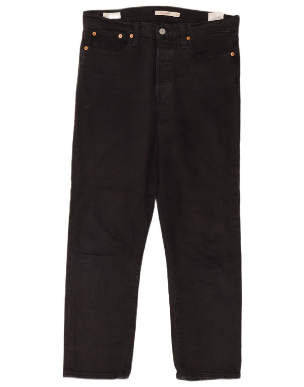 Levi's ženske ravne traperice W29 L28, crni pamuk