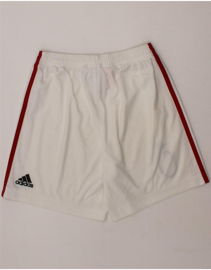 ADIDAS Boys Sport Shorts 9-10 Years  White Polyester Vintage Adidas and Second-Hand Adidas from Messina Hembry 