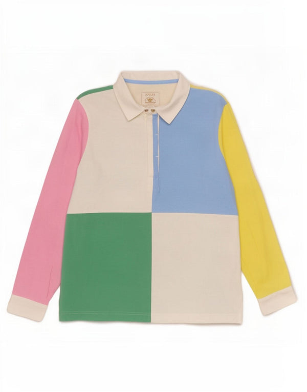 Joules ženska polo majica za ragbi UK 14 velikih raznobojnih blokova boja