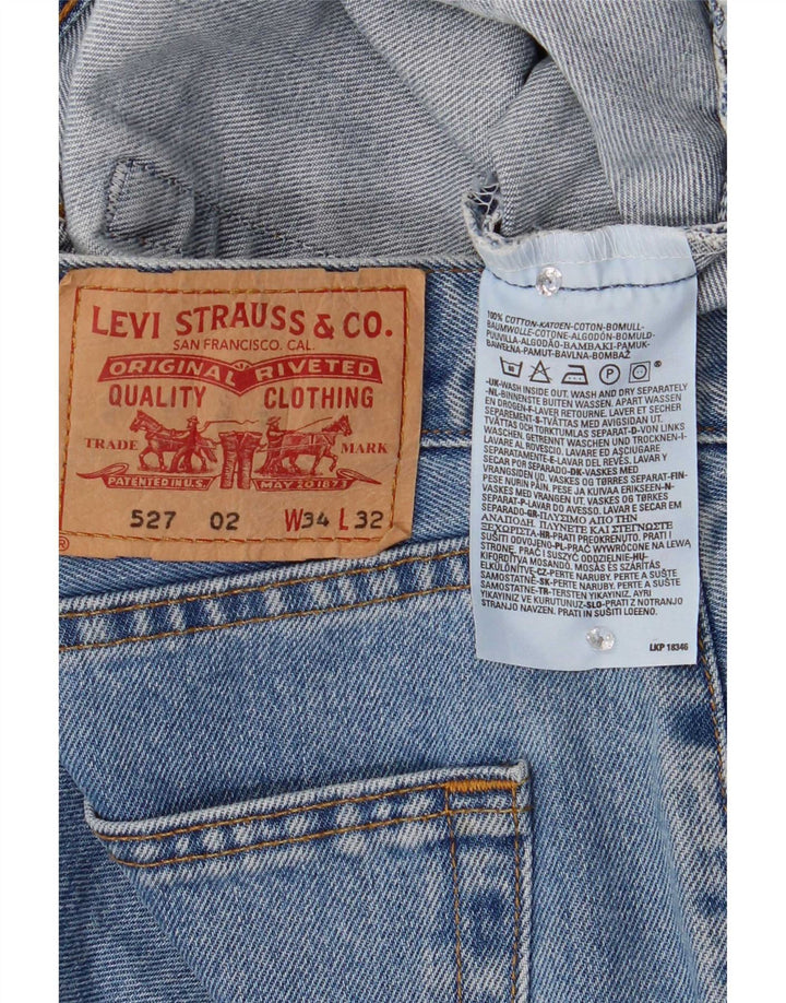 Levi's muške 527 Bootcut traperice W34 L32 plavi pamuk