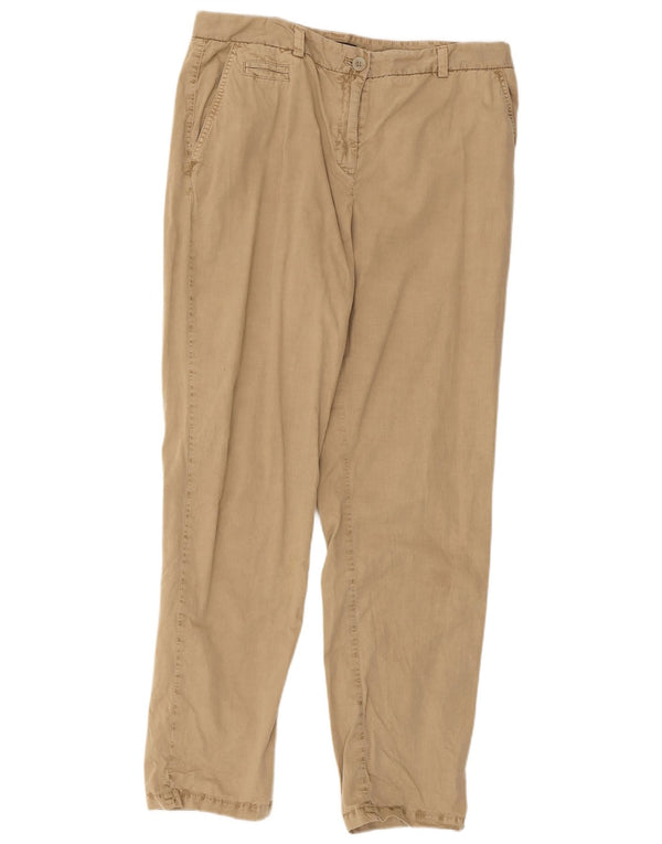 Marks & Spencer ženske ravne chino hlače UK 14 Large W32 L29 Bež