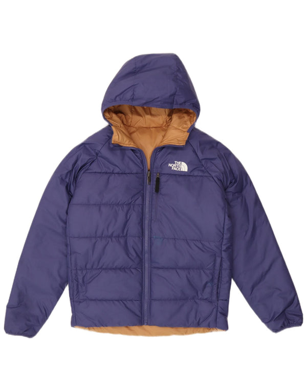 The North Face Boys dvostruka podstavljena jakna s kapuljačom 14-15 godina XL plava