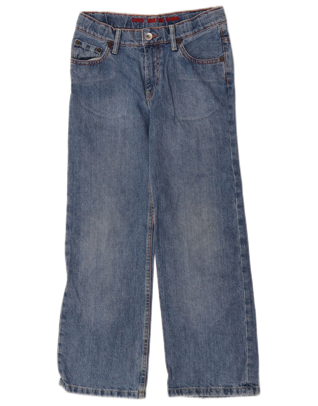 Ravne traperice Levi's Boys 7-8 godina W24 L23 plavi pamuk