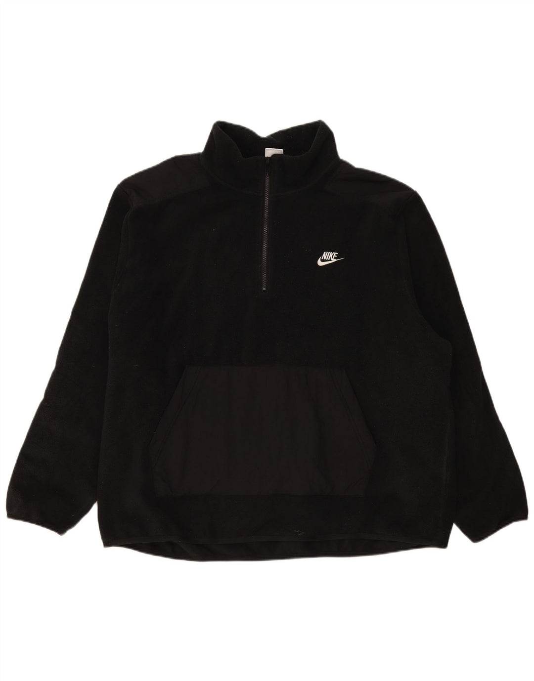 Nike Muški džemper od flisa s patentnim izrezom 2XL crni