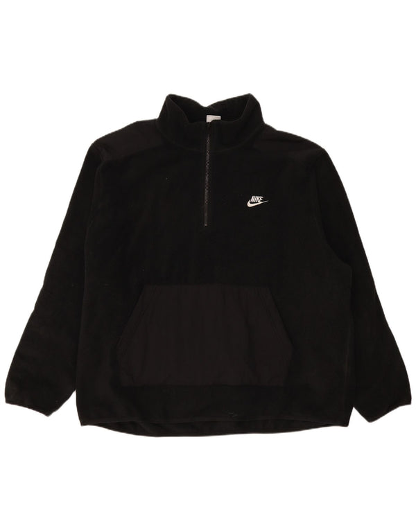 Nike Muški džemper od flisa s patentnim izrezom 2XL crni
