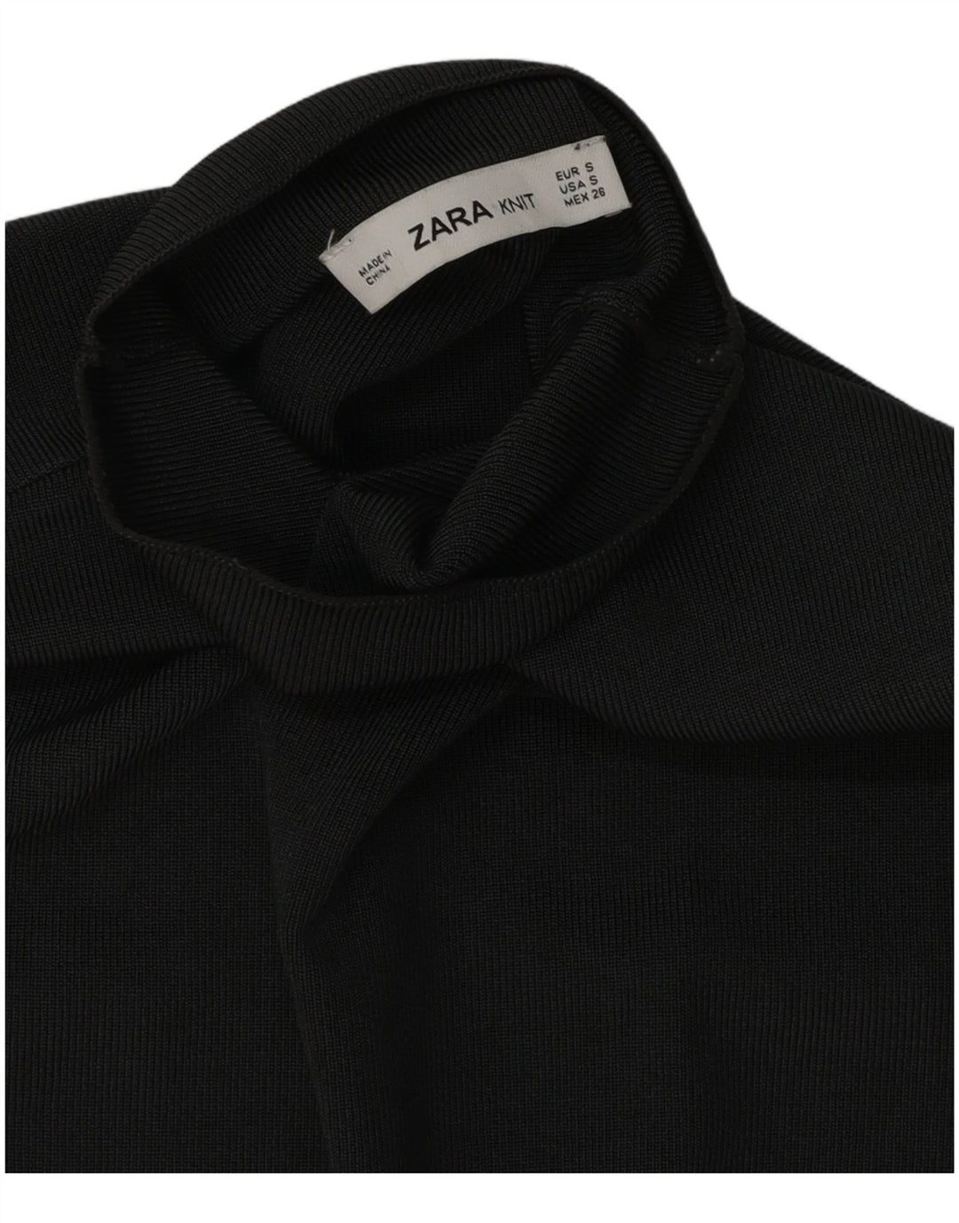 Zara ženski pleteni kratki top bez rukava UK 10 Small Gray