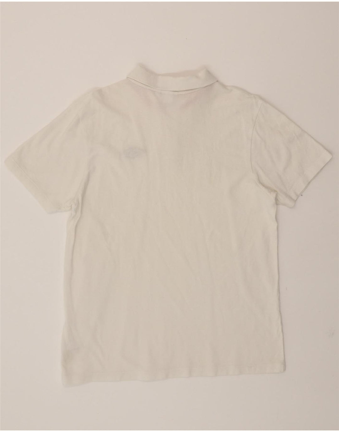 UMBRO Mens Tailored Polo Shirt Large White Cotton Vintage Umbro and Second-Hand Umbro from Messina Hembry 