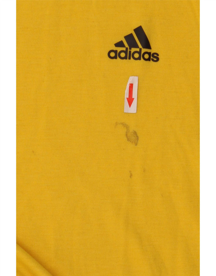 Adidas muška majica Climalite, veliki žuti poliester