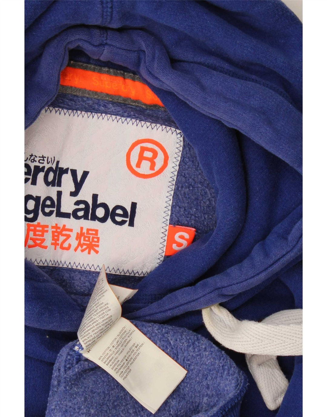 Superdry muški džemper s kapuljačom Mali plavi pamuk