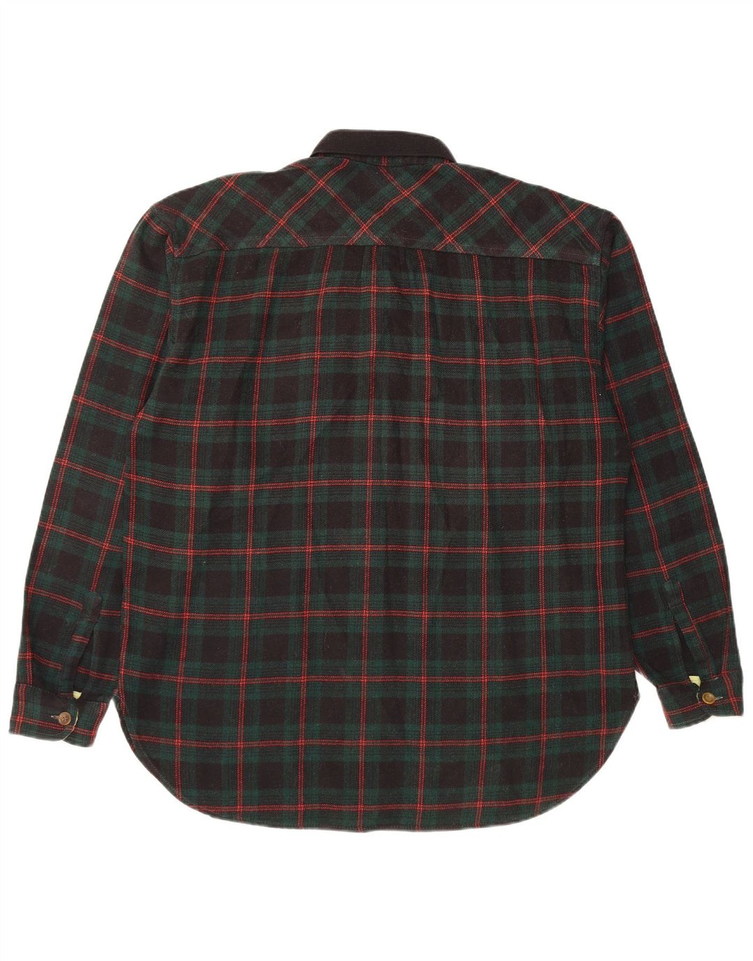 Casucci muška flanelska košulja, veliki zeleni karirani poliakril