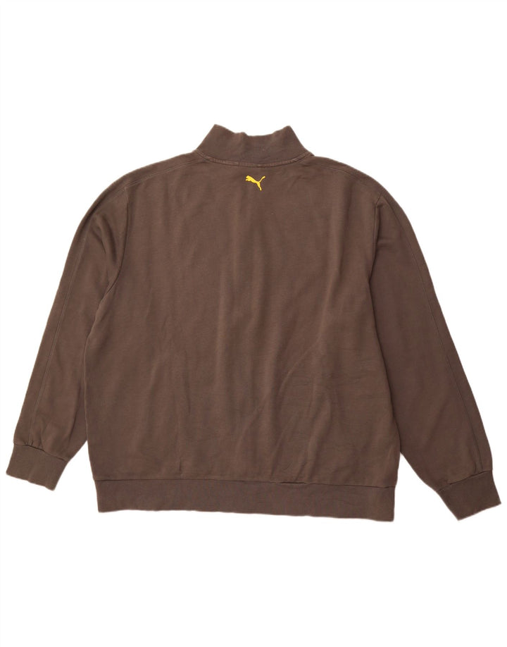 PUMA muška trenirka s grafičkim motivima, gornja jakna 2XL, sivi pamuk