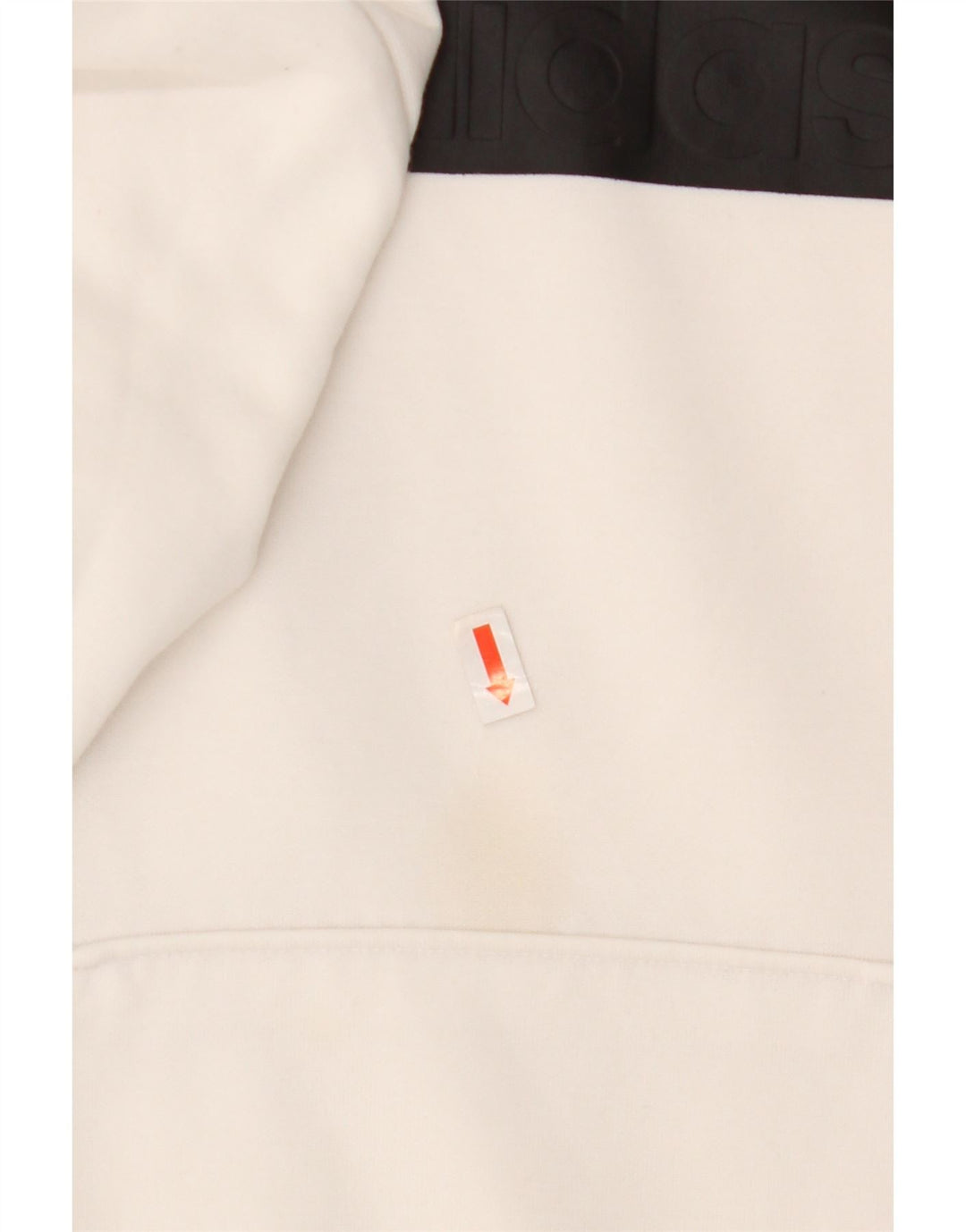 Adidas Ženska majica s kapuljačom s kapuljačom UK 8/10 Mali bijeli poliester