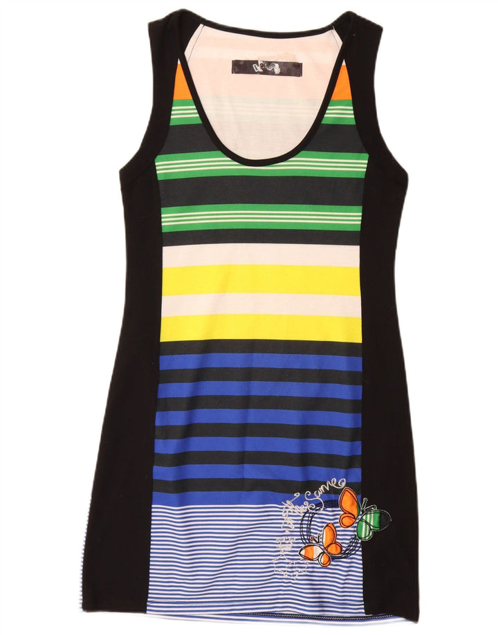 DESIGUAL Ženska grafička T-Shirt haljina UK 12 Srednji raznobojni leptir