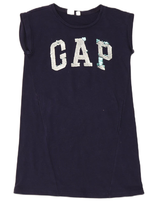 Gap Girls Graphic T-Shirt haljina 7-8 godina srednje tamnoplava pamuk