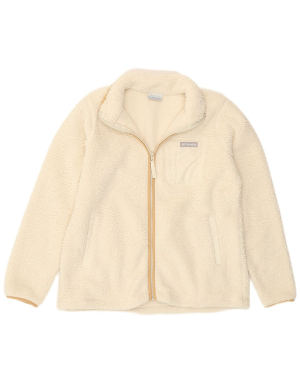 Columbia muška flis jakna UK 40 veliki bijeli poliester