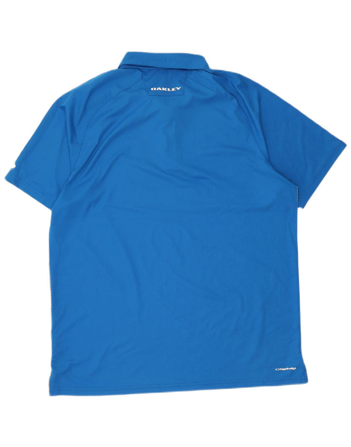 Oakley muška polo majica XL plavi prugasti poliester