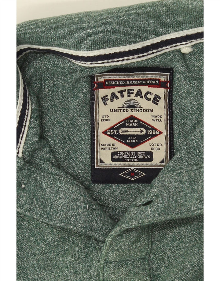 FAT FACE Muška polo majica srednje zelene pruge, pamuk