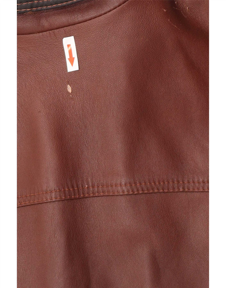 Vintage muška bomber kožna jakna UK 40 velika smeđa