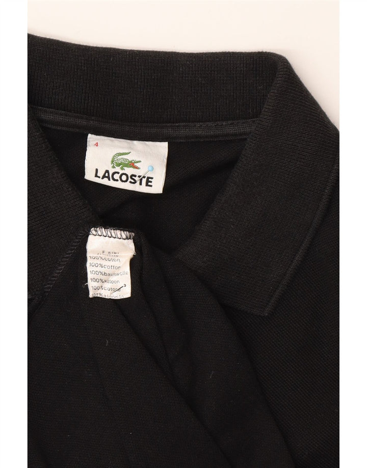 LACOSTE muška polo majica veličine 4, srednje crni pamuk