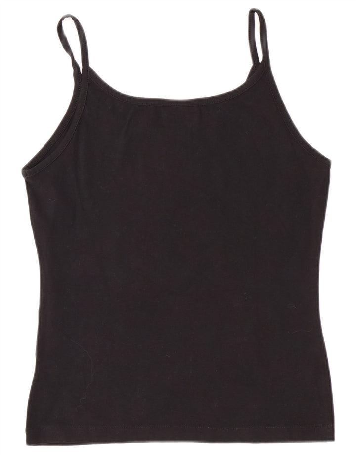 Asics Girls Regular Cami Top 13-14 Years Large Crni Pamuk