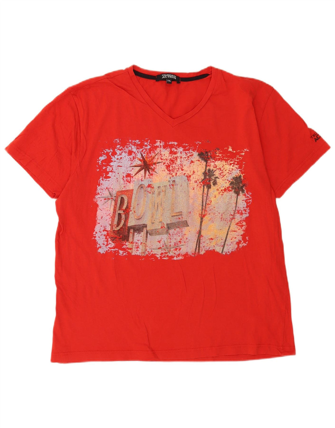 Trussardi muška majica s grafičkim motivima 2XL crvena