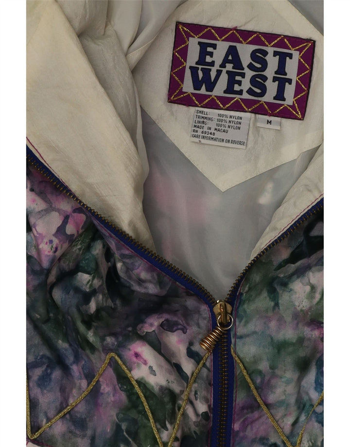 EAST WEST Ženska skijaška jakna s apstraktnim uzorkom UK 14 srednje višebojna