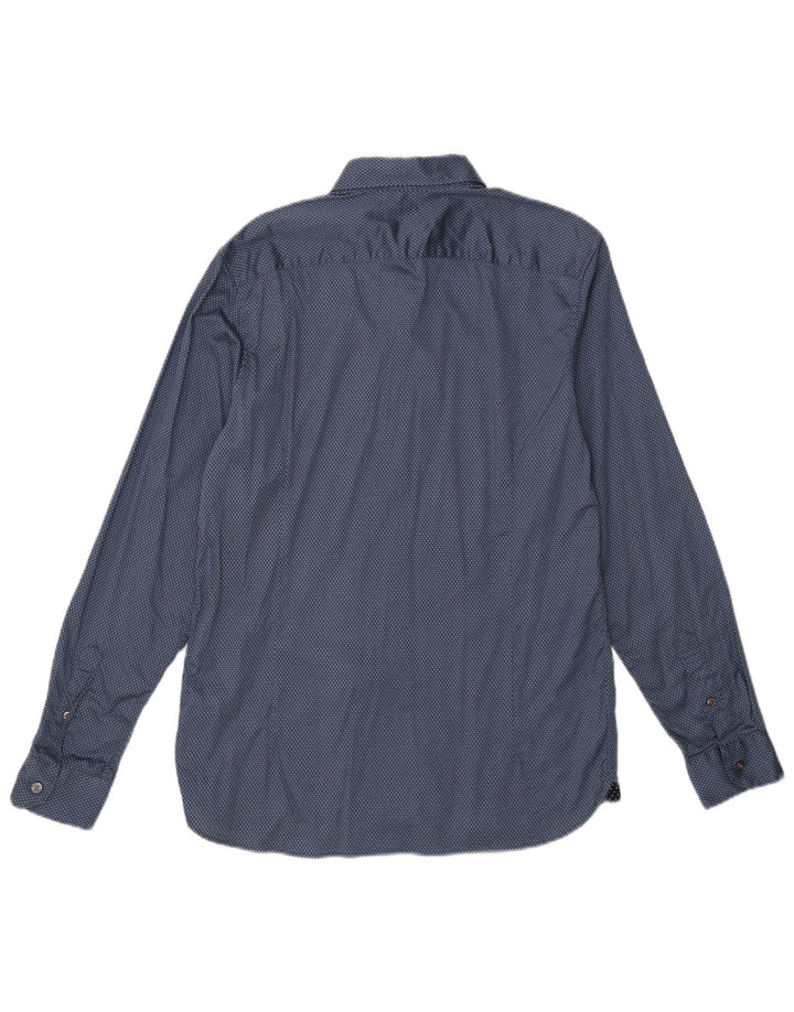 Ted Baker muška košulja veličine 4, pamuk s velikim plavim točkama