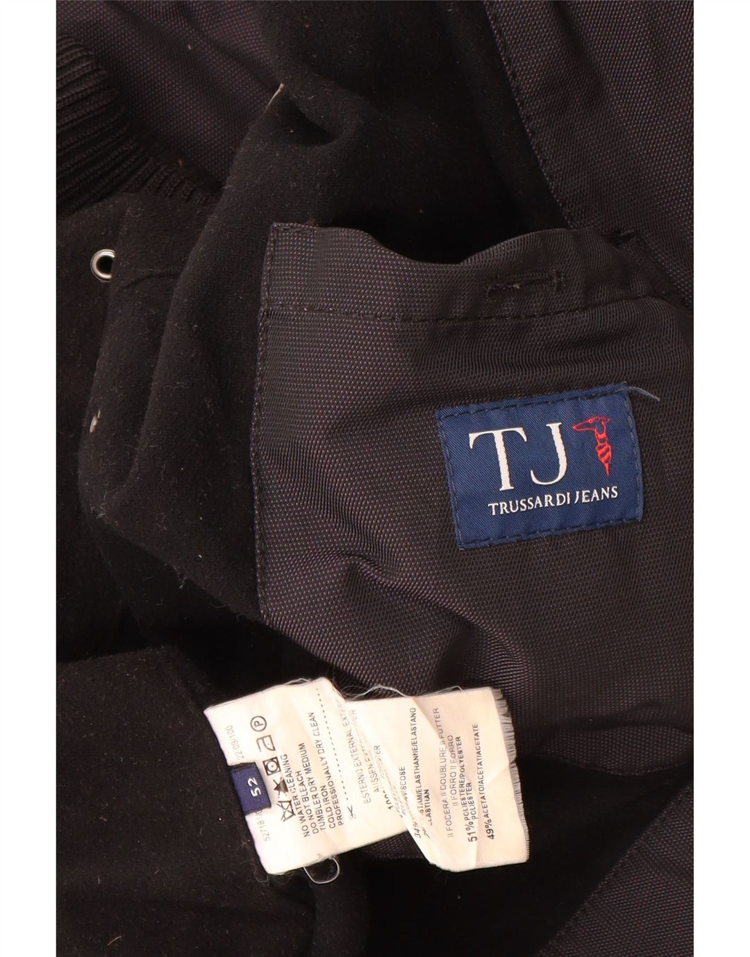 TRUSSARDI JEANS muška bomber jakna IT 52 XL crni poliester