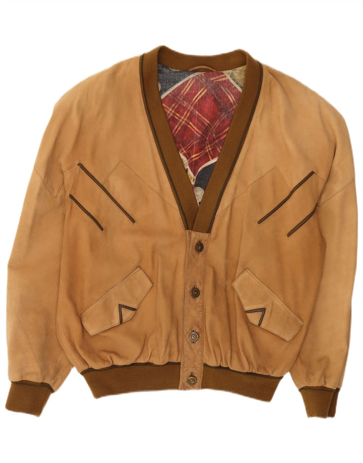 Toni Mir muška bomber jakna od brušene kože UK 42 XL smeđa koža