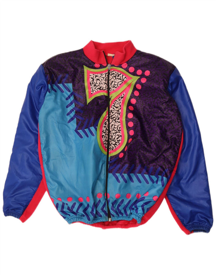 MARILENA Muška trenirka s apstraktnim uzorkom, gornja jakna XL plave boje