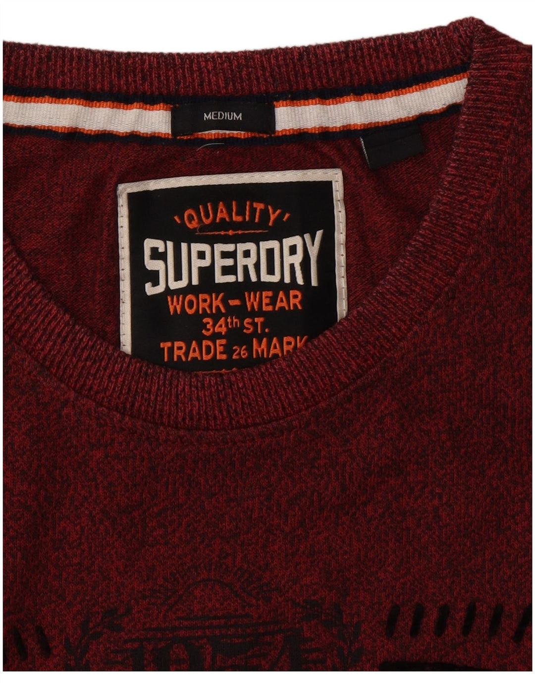 SUPERDRY muška grafička majica srednje kestenjaste boje
