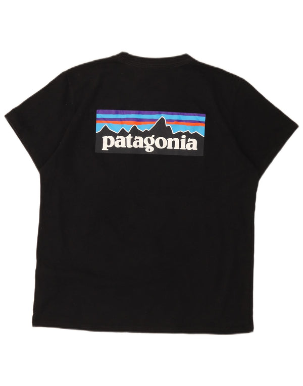 Patagonia ženska majica s grafičkim motivima UK 16 veliki crni poliester