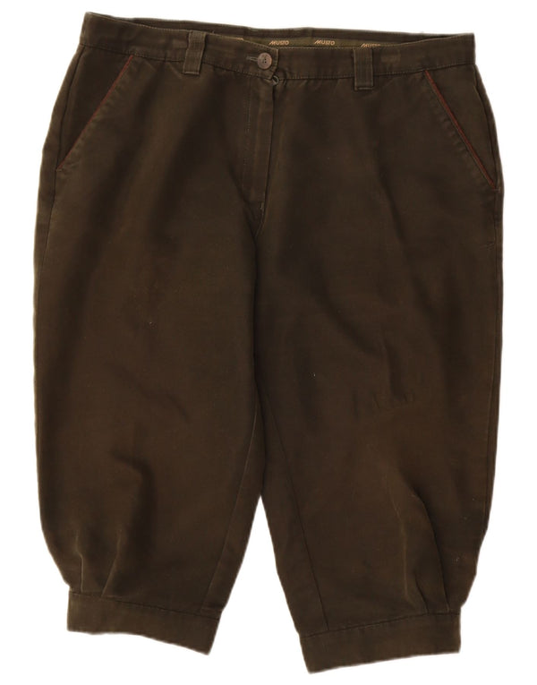 Musto ženske bermude UK 16 Large W34 kaki pamuk