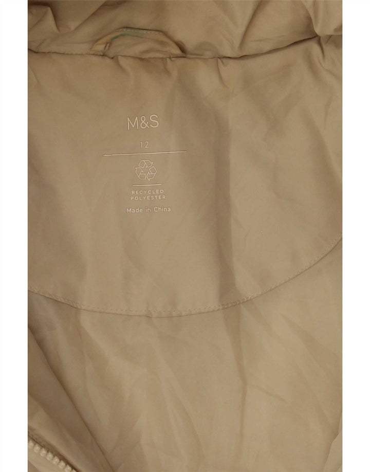 Marks & Spencer ženska podstavljena jakna s kapuljačom UK 12 Medium Off White