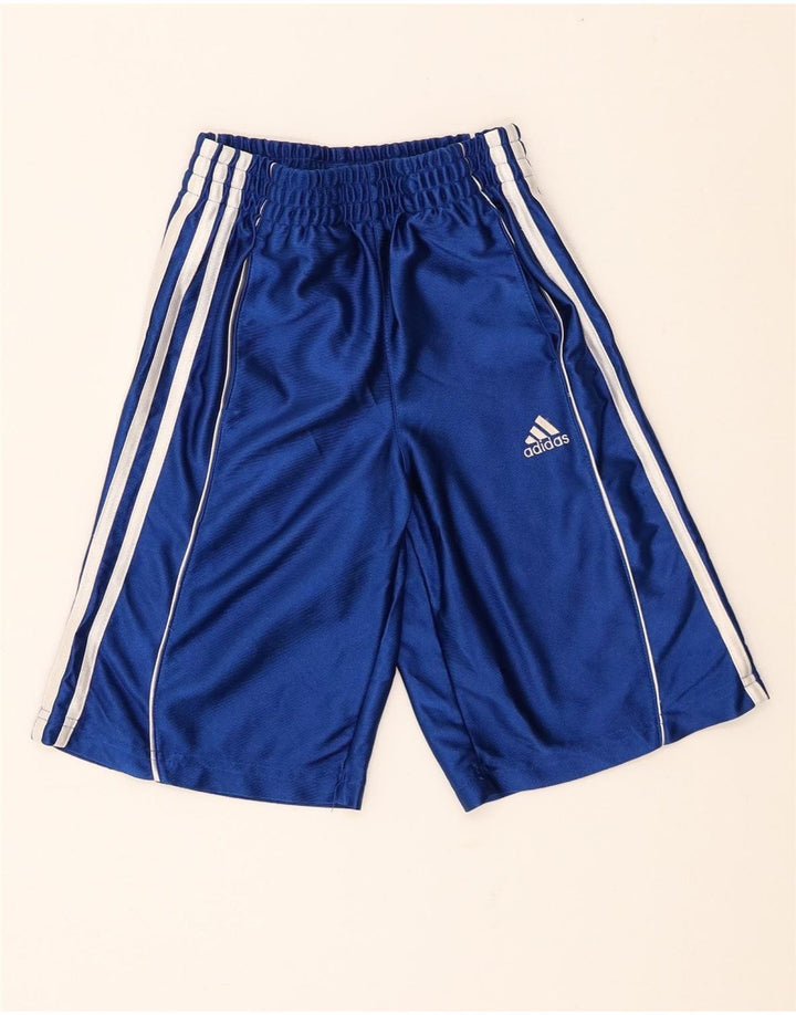 Adidas kratke sportske hlače za dječake 7-8 godina XS plavi poliester