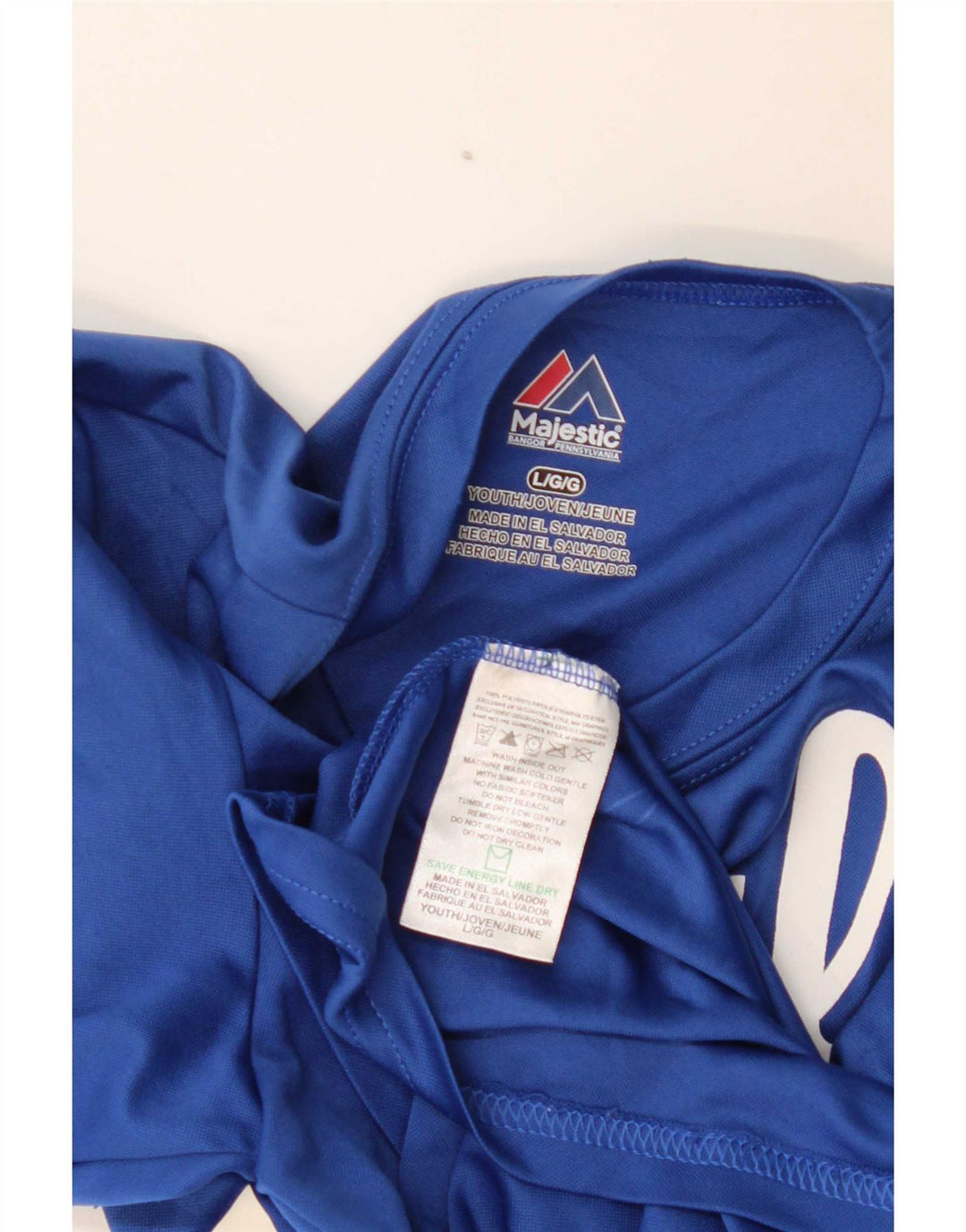 Majica Majestic Boys Graphic T-Shirt Top 13-14 Years Large Blue Poliester