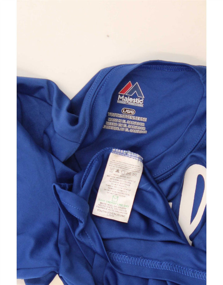 Majica Majestic Boys Graphic T-Shirt Top 13-14 Years Large Blue Poliester