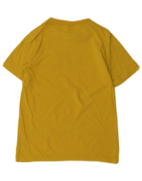 Nike Boys Graphic T-Shirt Top 8-9 Years Small Yellow Pamuk