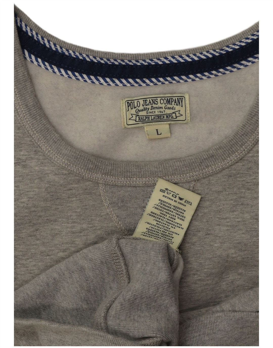 POLO RALPH LAUREN Ženska majica s dugačkim džemperom UK 16 Velika siva